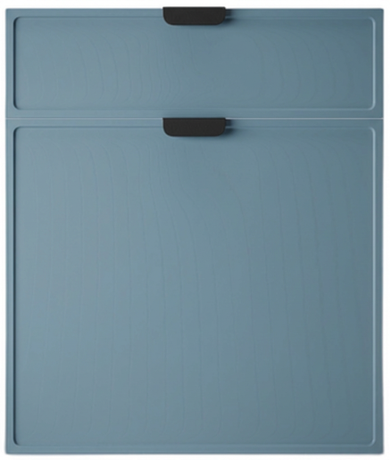Frente laqueado color Smokey azurite